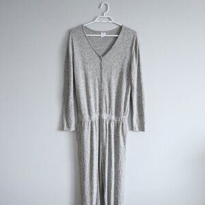 GAP Kids Girl Sz‎ XXL Grey Softspun Buttoned V-Neck Stretch One Piece Jumpsuit
